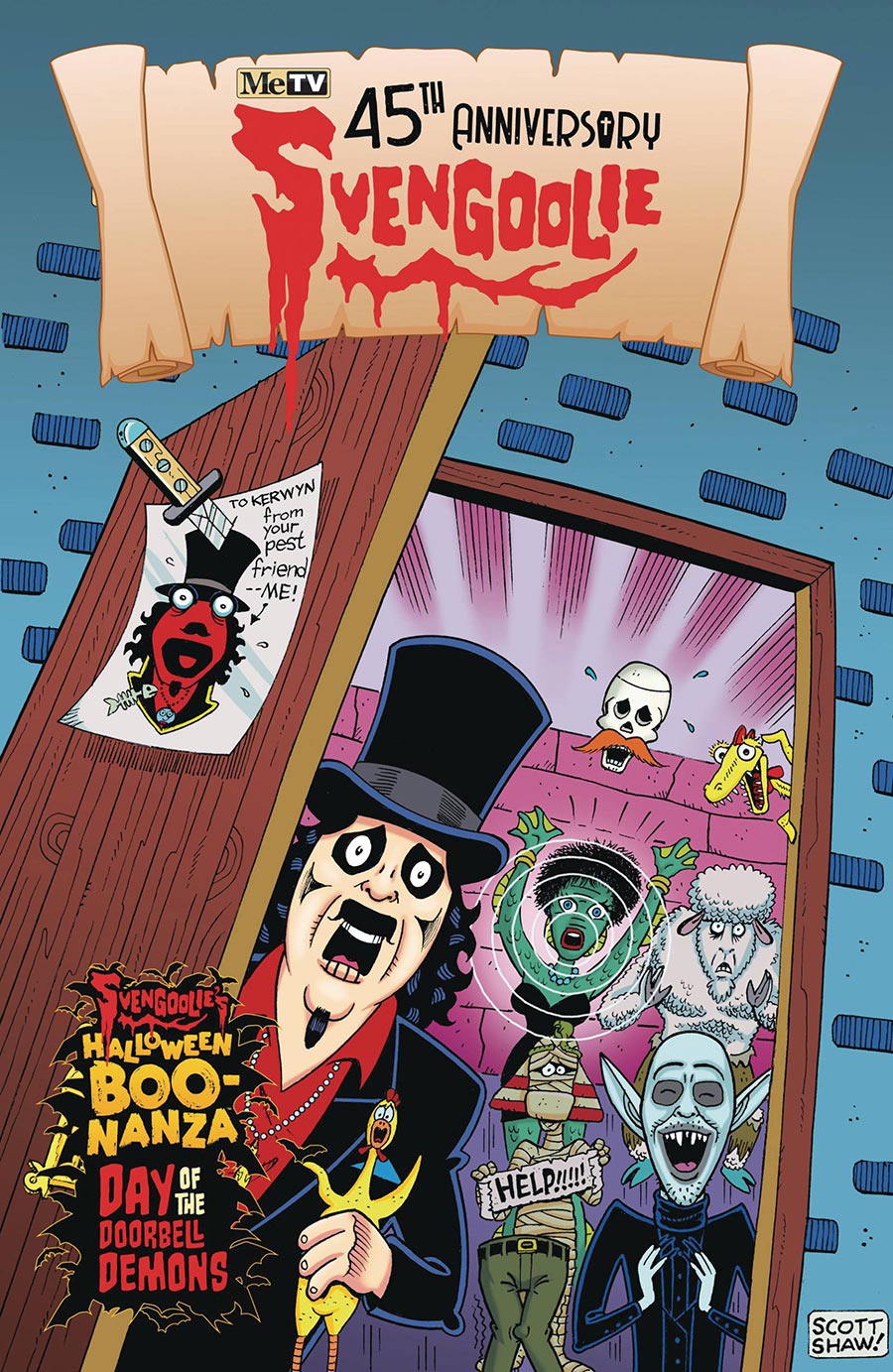 Svengoolie 45th Anniversary Svengoolies Halloween Boo-Nanza #1 (One Shot) Cover B Variant Scott Shaw Cover (Limit 1 Per Customer)