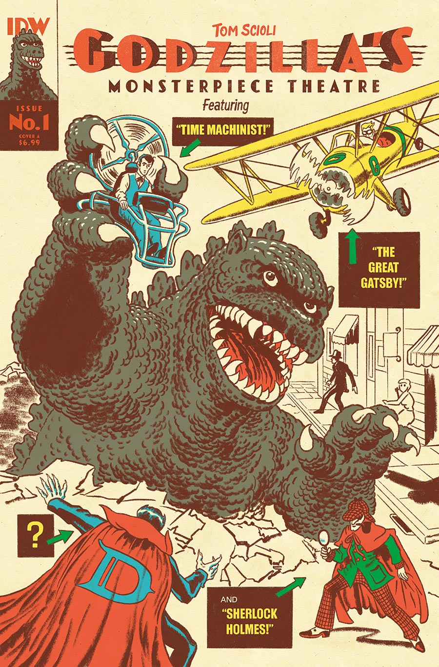 Godzilla Monsterpiece Theatre #1 Cover A Regular Tom Scioli Cover