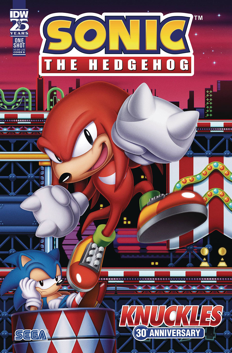 Sonic The Hedgehog Knuckles 30th Anniversary Special #1 (One Shot) Cover B Variant Mark Hughes Cover