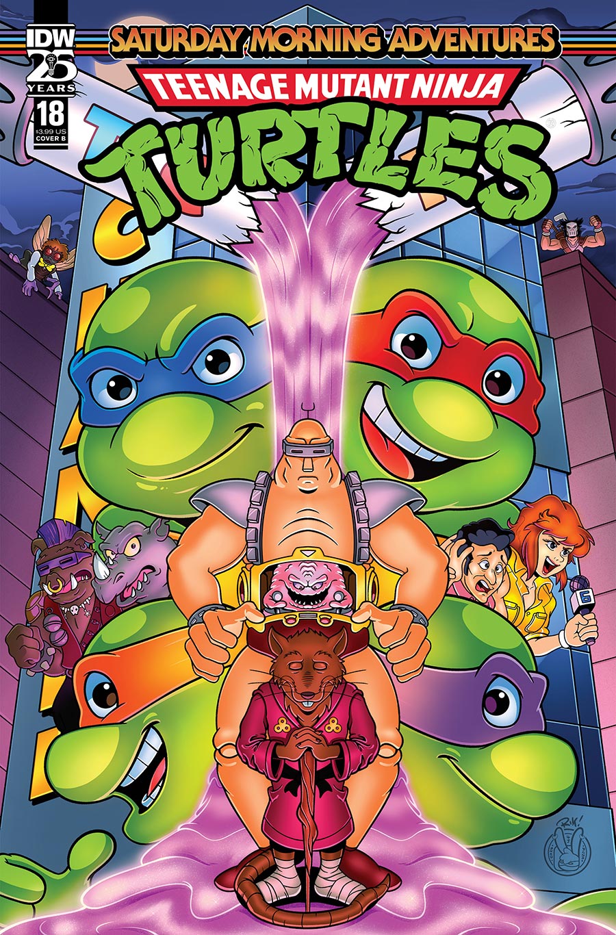 Teenage Mutant Ninja Turtles Saturday Morning Adventures Continued #18 Cover B Variant Rik Mack Cover