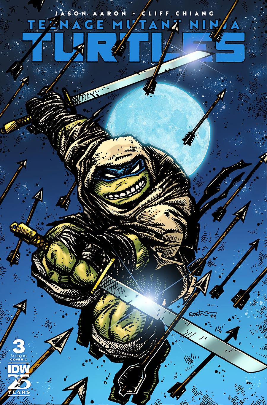 Teenage Mutant Ninja Turtles Vol 6 #3 Cover C Variant Kevin Eastman Cover