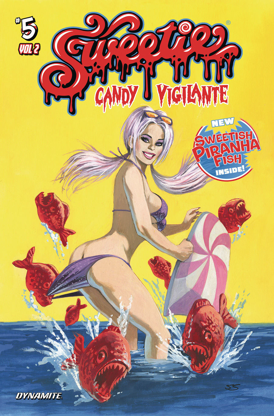 Sweetie Candy Vigilante Vol 2 #5 Cover C Variant Stephen Sistilli Yellow Cover