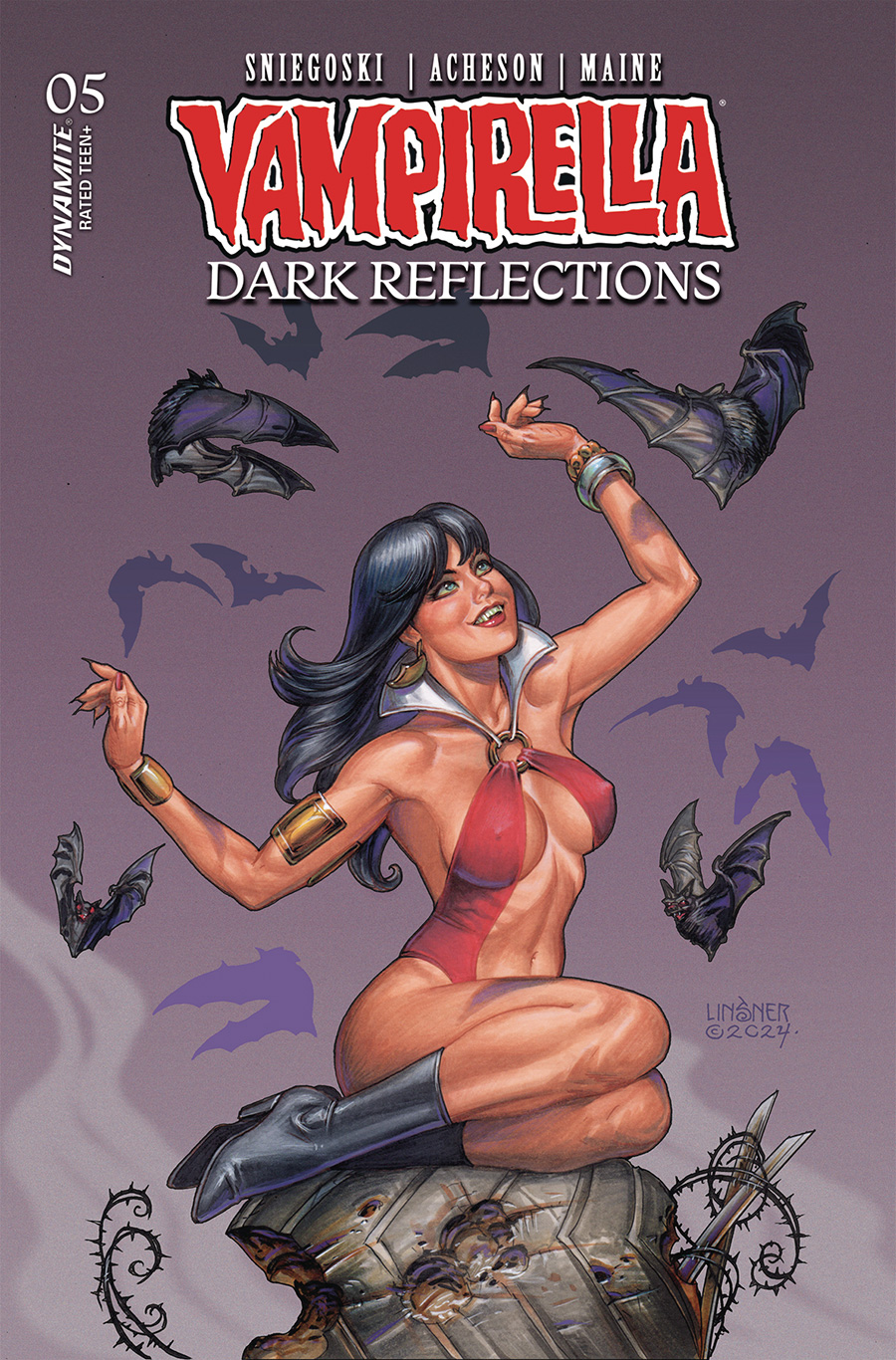 Vampirella Dark Reflections #5 Cover B Variant Joseph Michael Linsner Cover