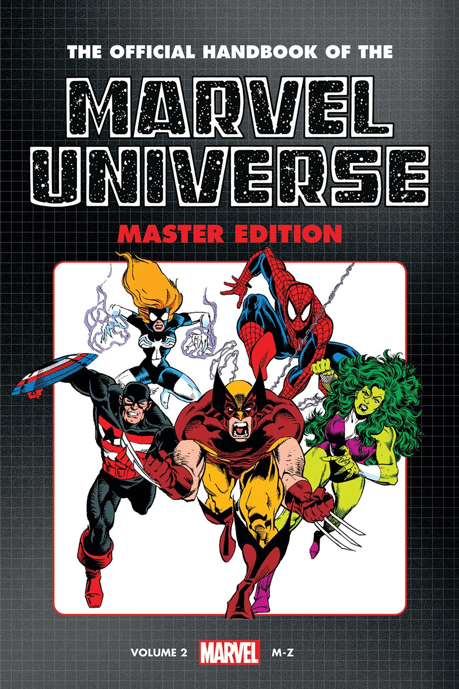 Official Handbook Of The Marvel Universe Master Edition Omnibus Vol 2 HC Book Market Heroes Cover