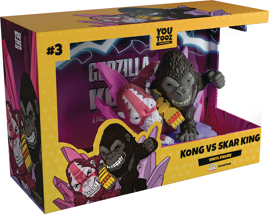 Godzilla x Kong The New Empire Kong vs Skar King Youtooz Vinyl Figure