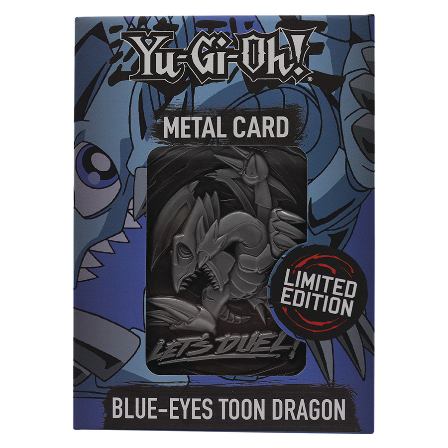 Yu-Gi-Oh Limited Edition Collectible Metal Card - Blue Eyes Toon Dragon