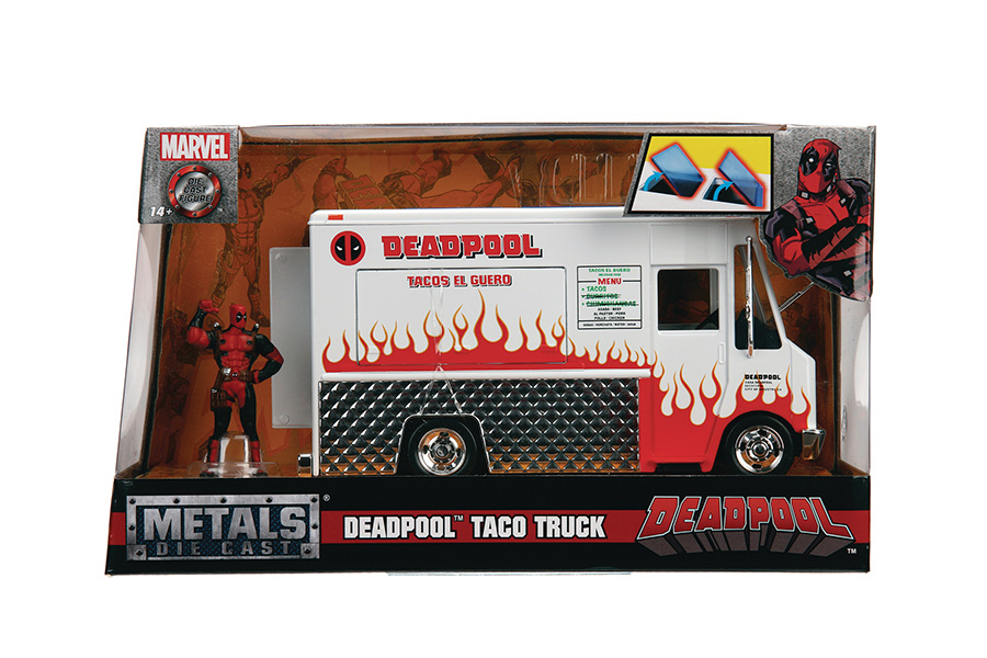 Hollywood Rides Deadpool Food Truck 1/24 Scale Die-Cast Vehicle