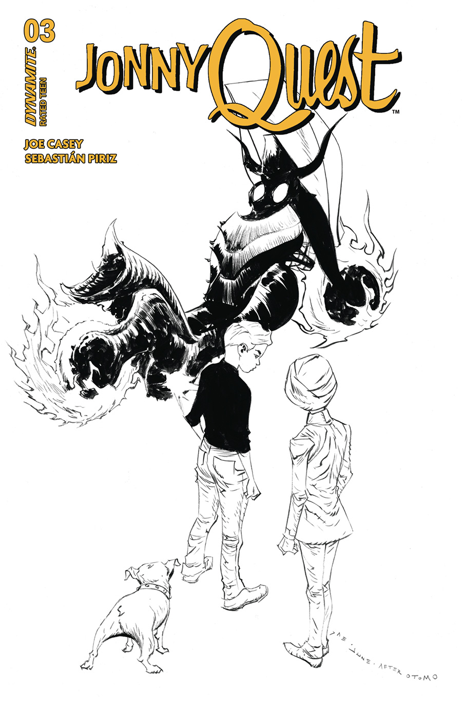 Jonny Quest Vol 2 #3 Cover H Incentive Jae Lee Line Art Cover