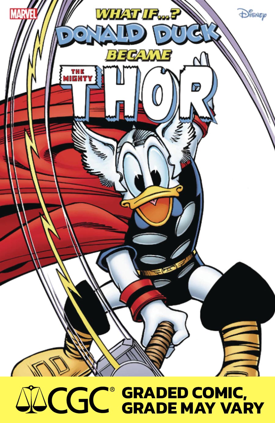 Marvel & Disney What If Donald Duck Became Thor #1 (One Shot) Cover H DF Walter Simonson Variant Cover CGC Graded 9.6 Or Higher