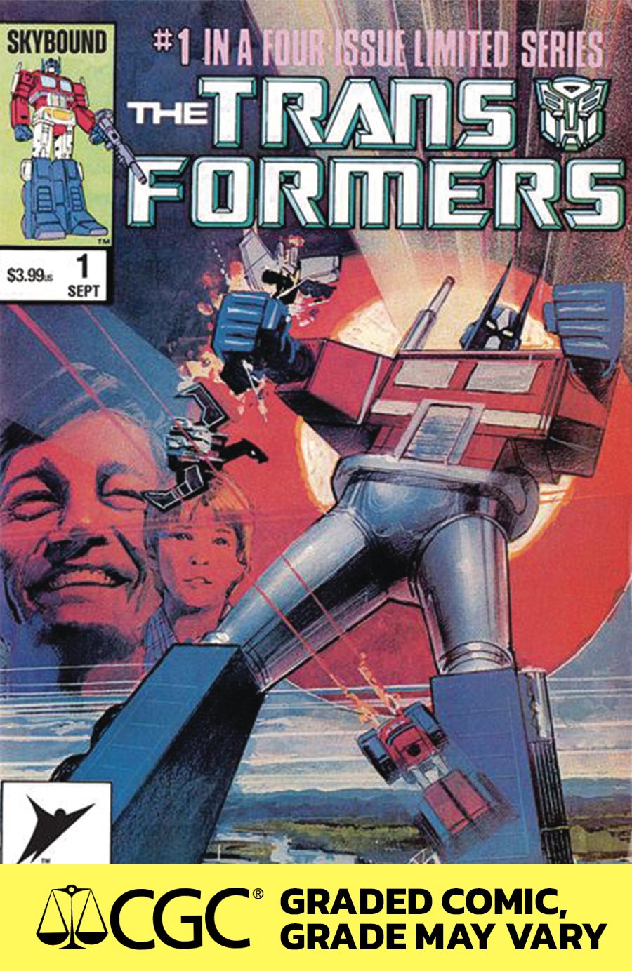 Transformers #1 40th Anniversary Edition (One Shot) Cover D DF CGC Graded 9.6 Or Higher