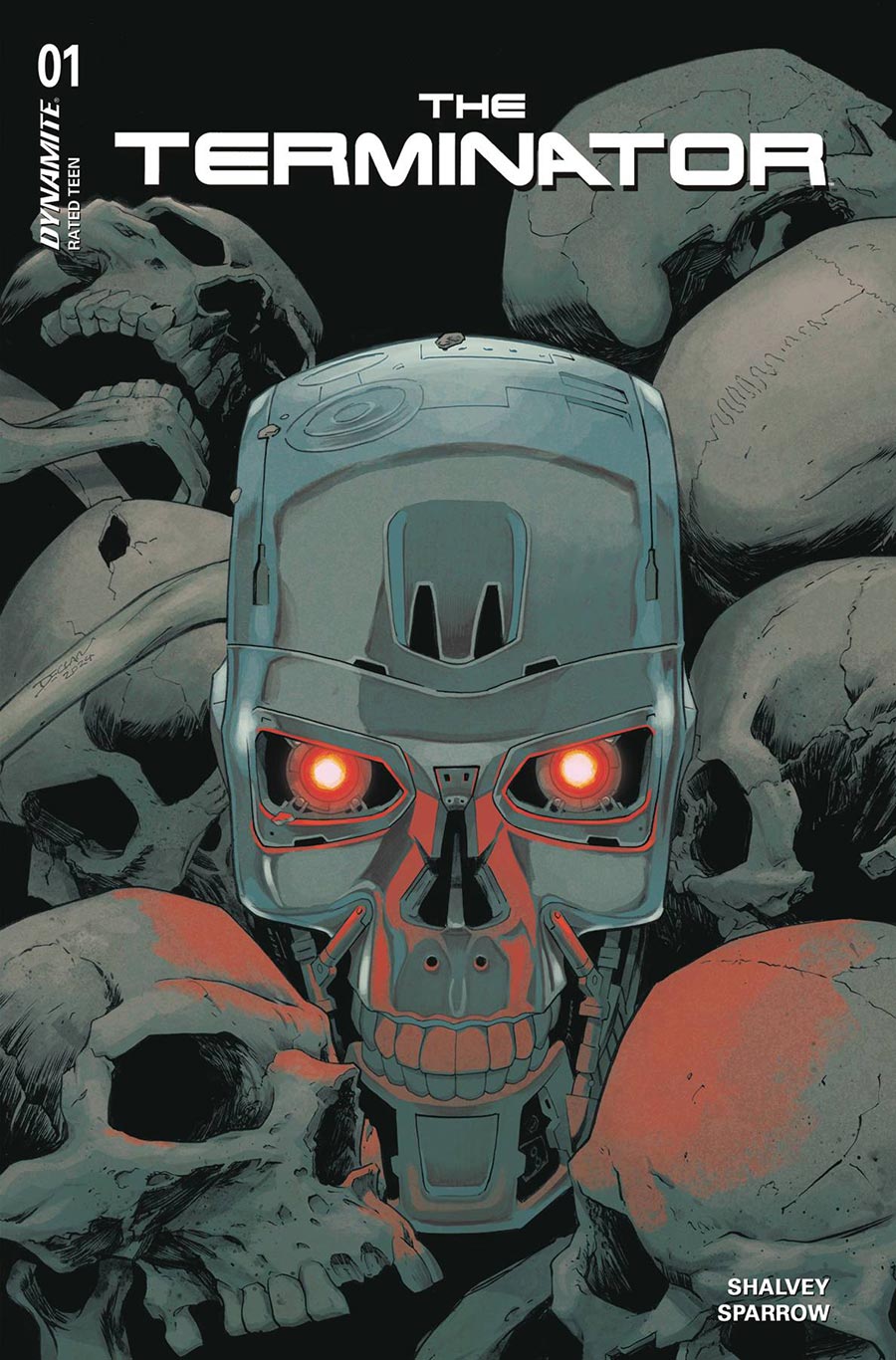 Terminator Vol 4 #1 Cover F Variant Declan Shalvey Foil Cover