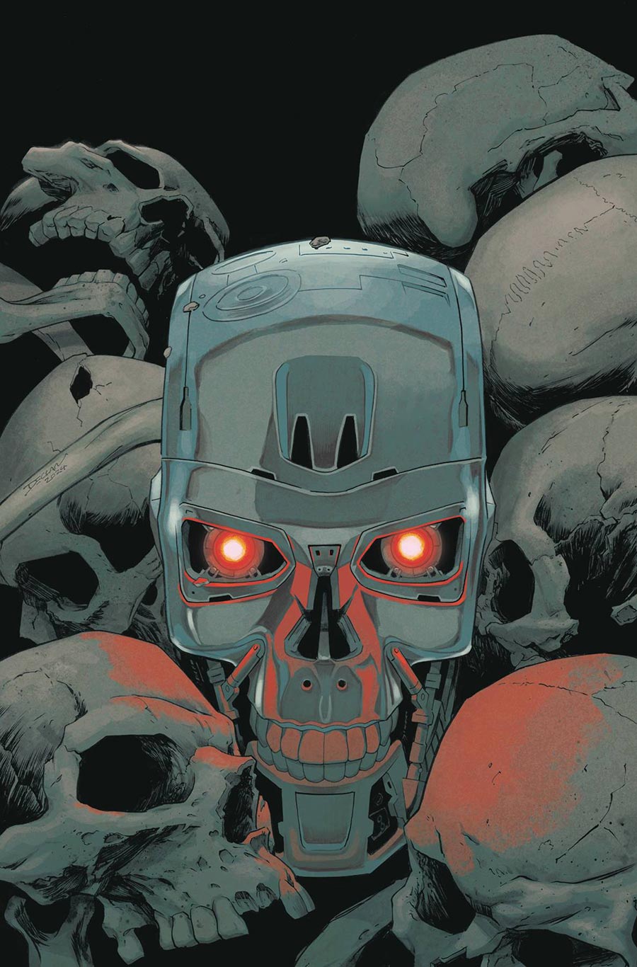 Terminator Vol 4 #1 Cover G Variant Declan Shalvey Foil Virgin Cover