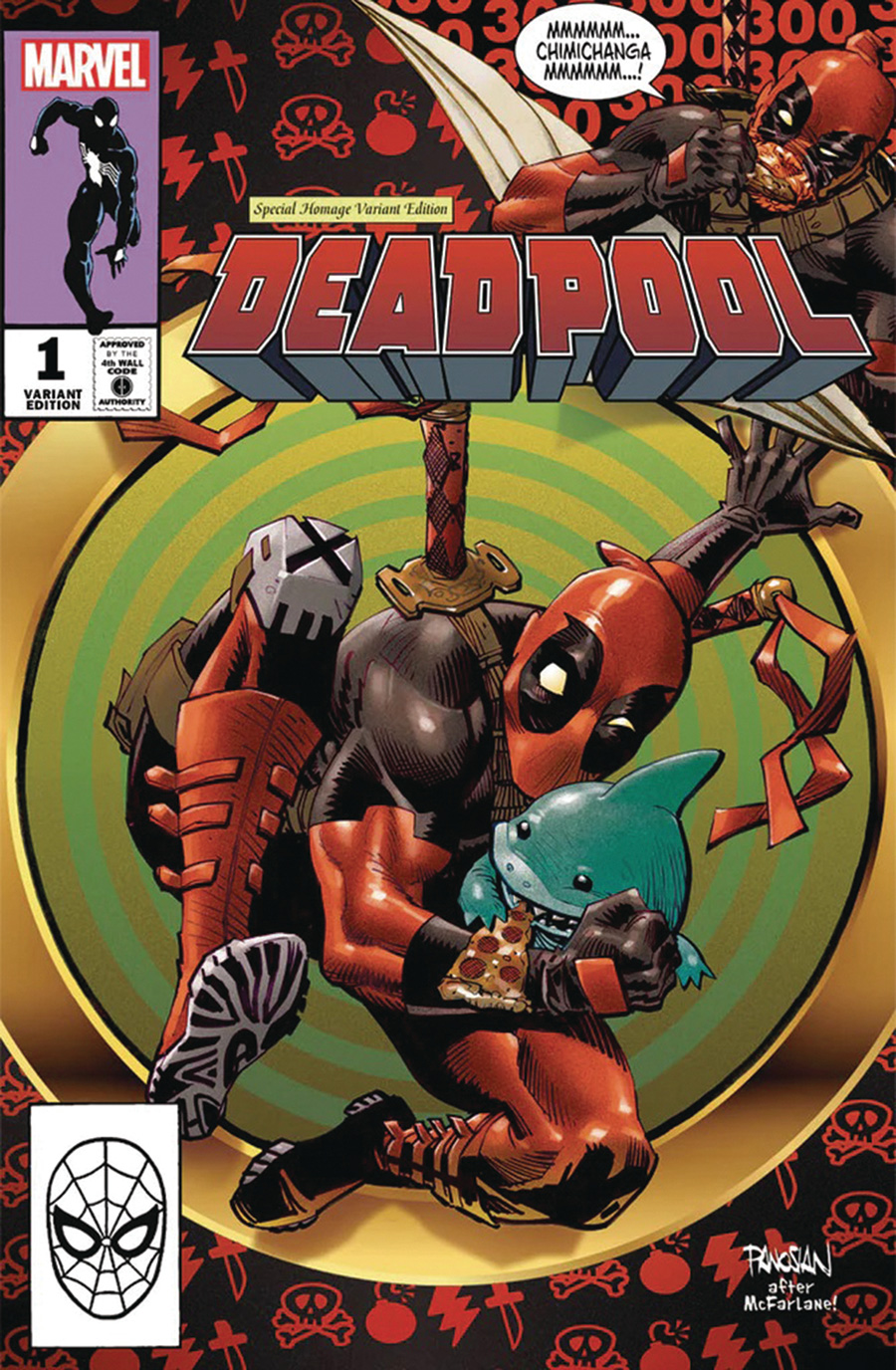 Deadpool Vol 9 #1 Cover P DF Ultra-Limited Comicxposure Exclusive Dan Panosian Variant Cover Signed By Cody Ziglar