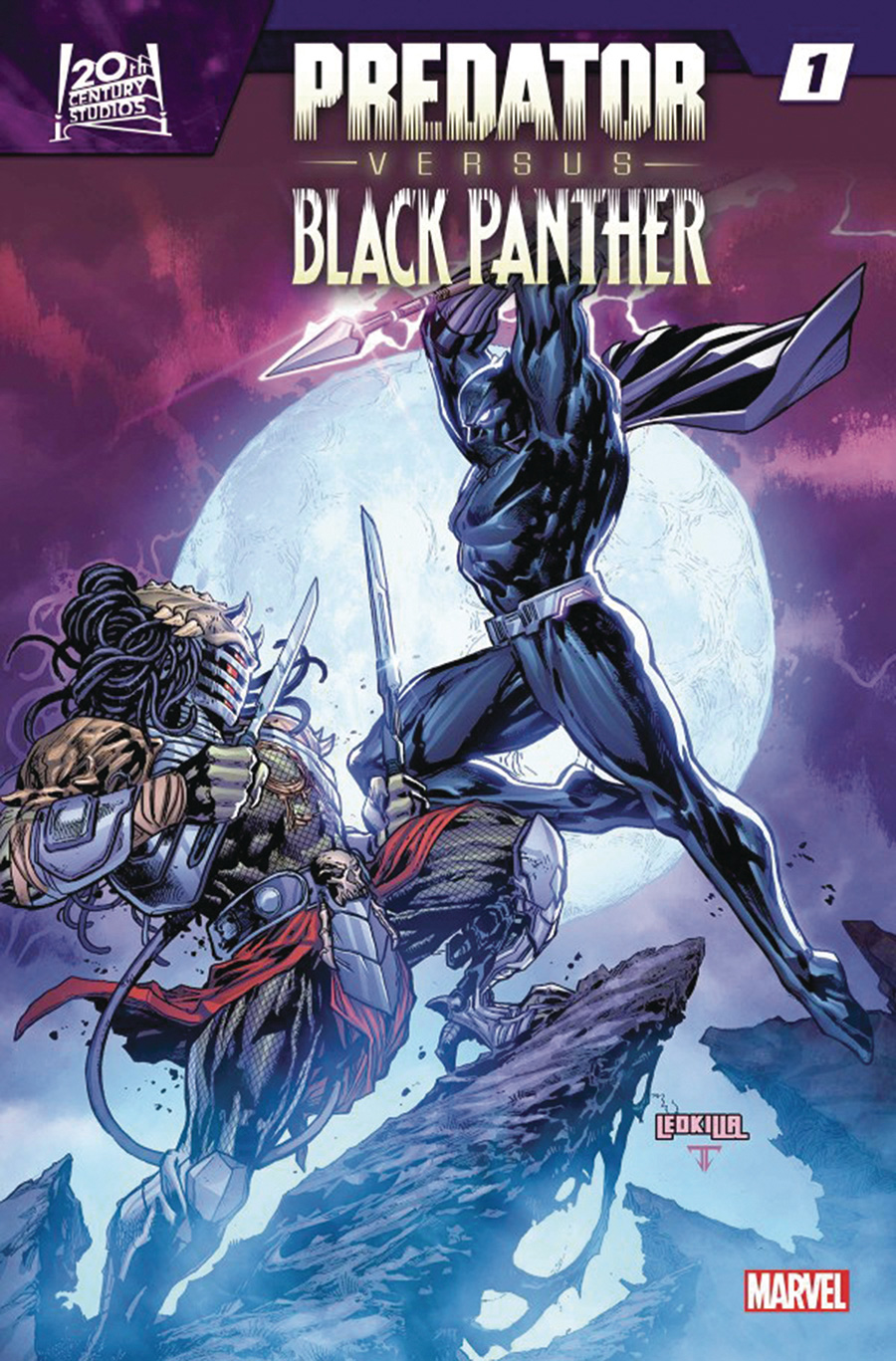 Predator vs Black Panther #1 Cover N DF Silver Signature Series Signed By Benjamin Percy