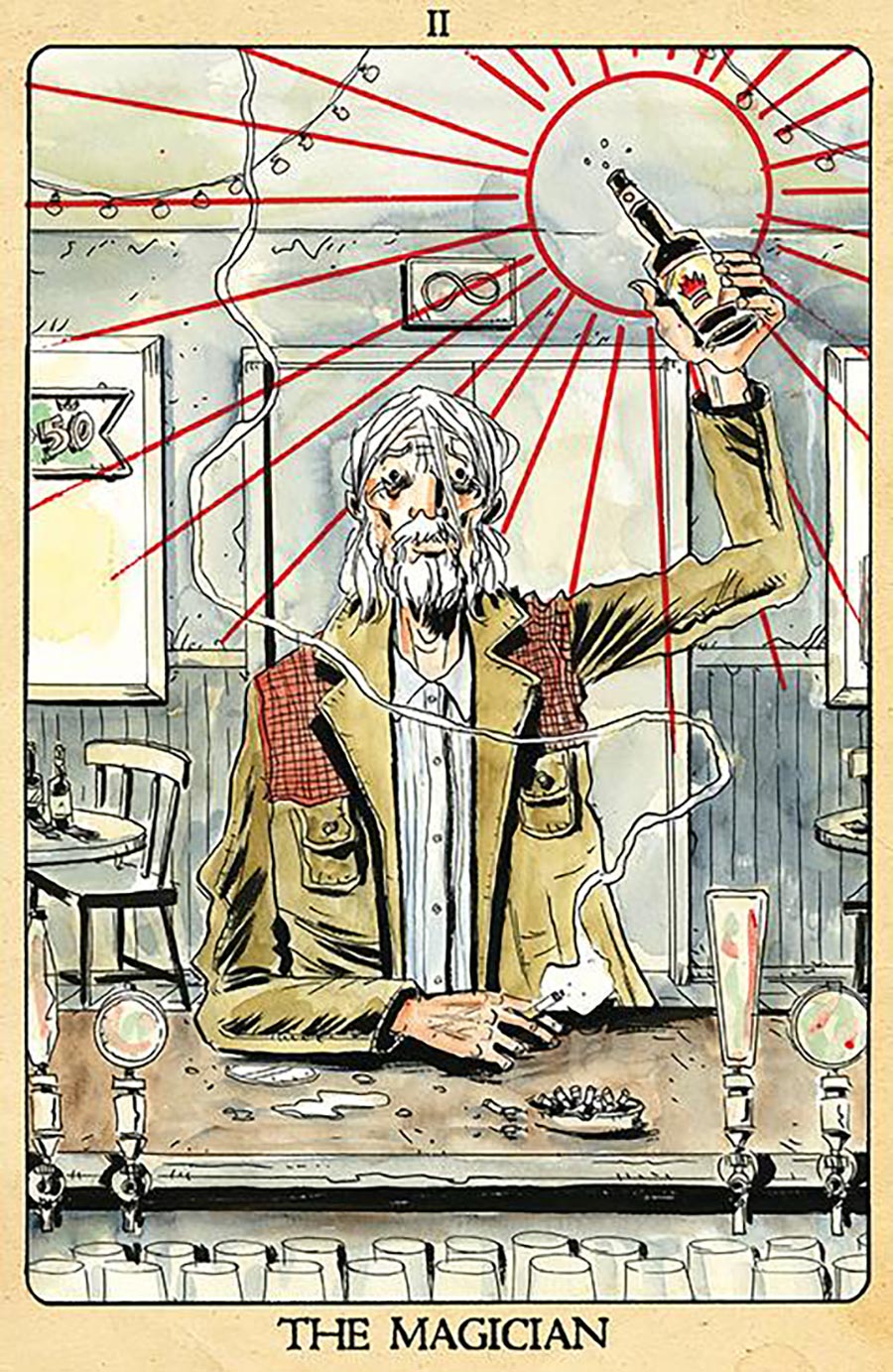 Minor Arcana #2 Cover C Incentive Jeff Lemire Tarot Card The Magician Variant Cover