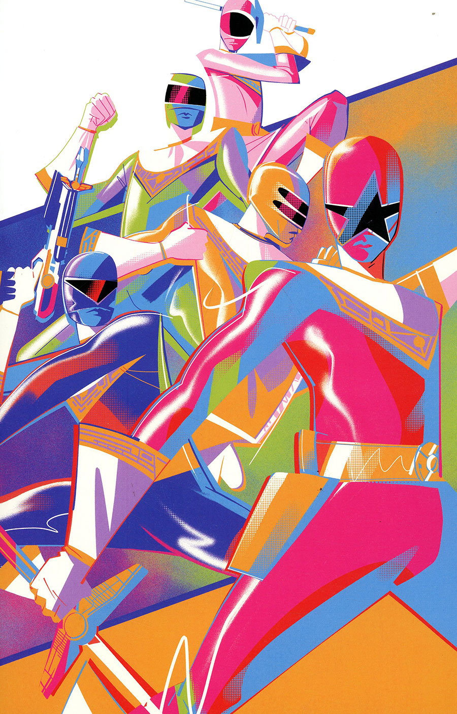 Power Rangers Across The Morphin Grid #1 (One Shot) Cover E Incentive Matt Taylor Virgin Variant Cover