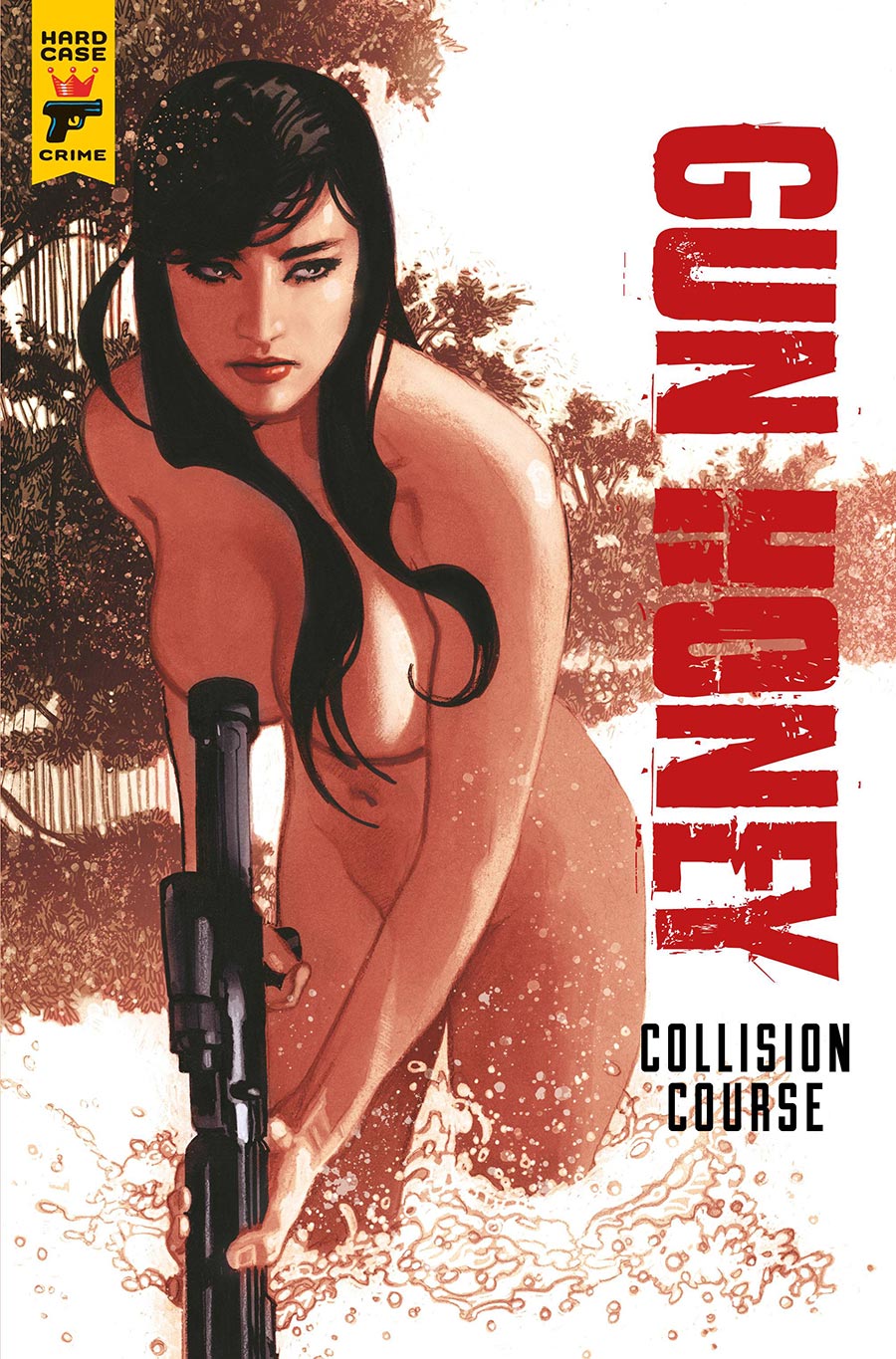 Hard Case Crime Gun Honey Collision Course #1 Cover W SDCC Exclusive Adam Hughes Foil Variant Cover