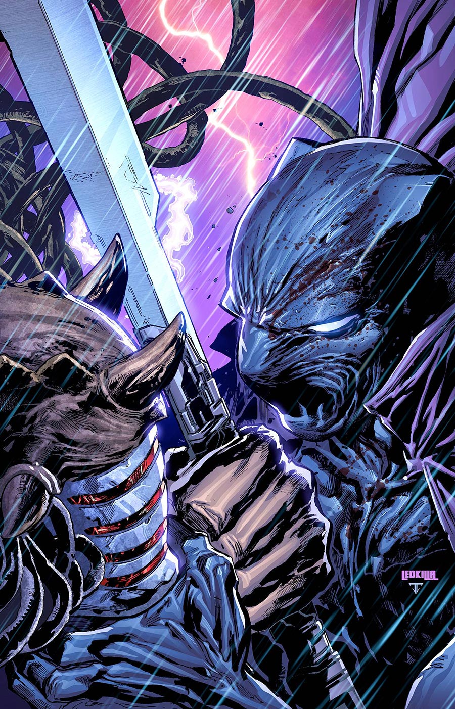 Predator vs Black Panther #3 Cover D Incentive Ken Lashley Virgin Cover