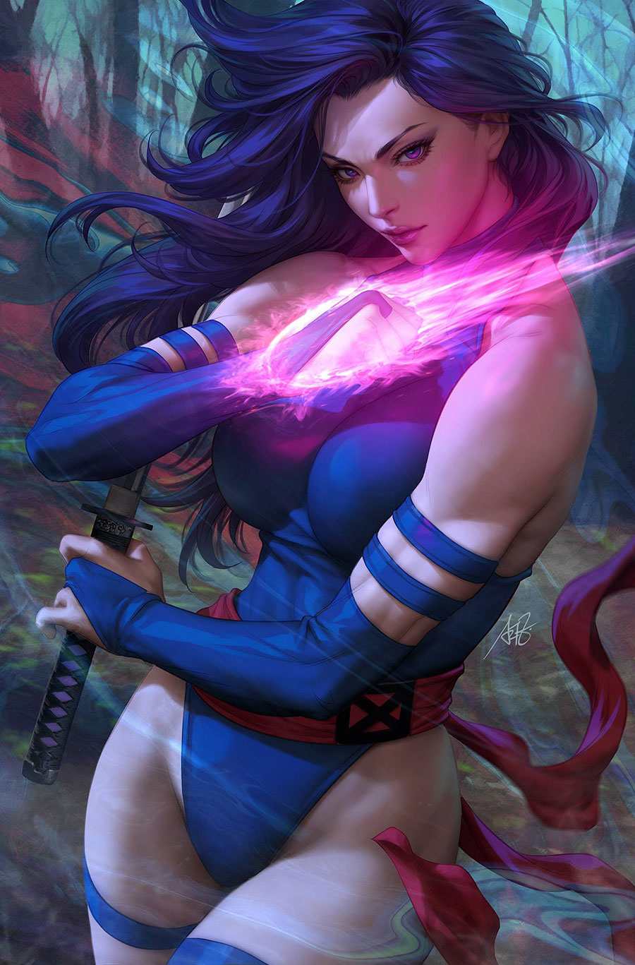 Psylocke Vol 2 #1 Cover I Incentive Stanley Artgerm Lau Virgin Cover