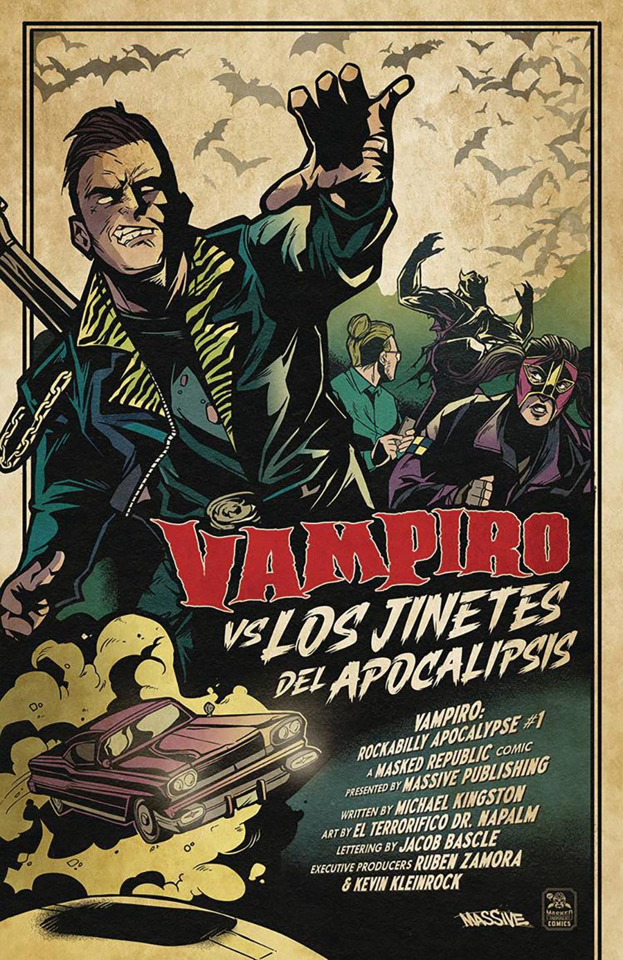 Vampiro Rockabilly Apocalypse #1 Cover E Incentive El Terrorifico Dr Napalm Variant Cover