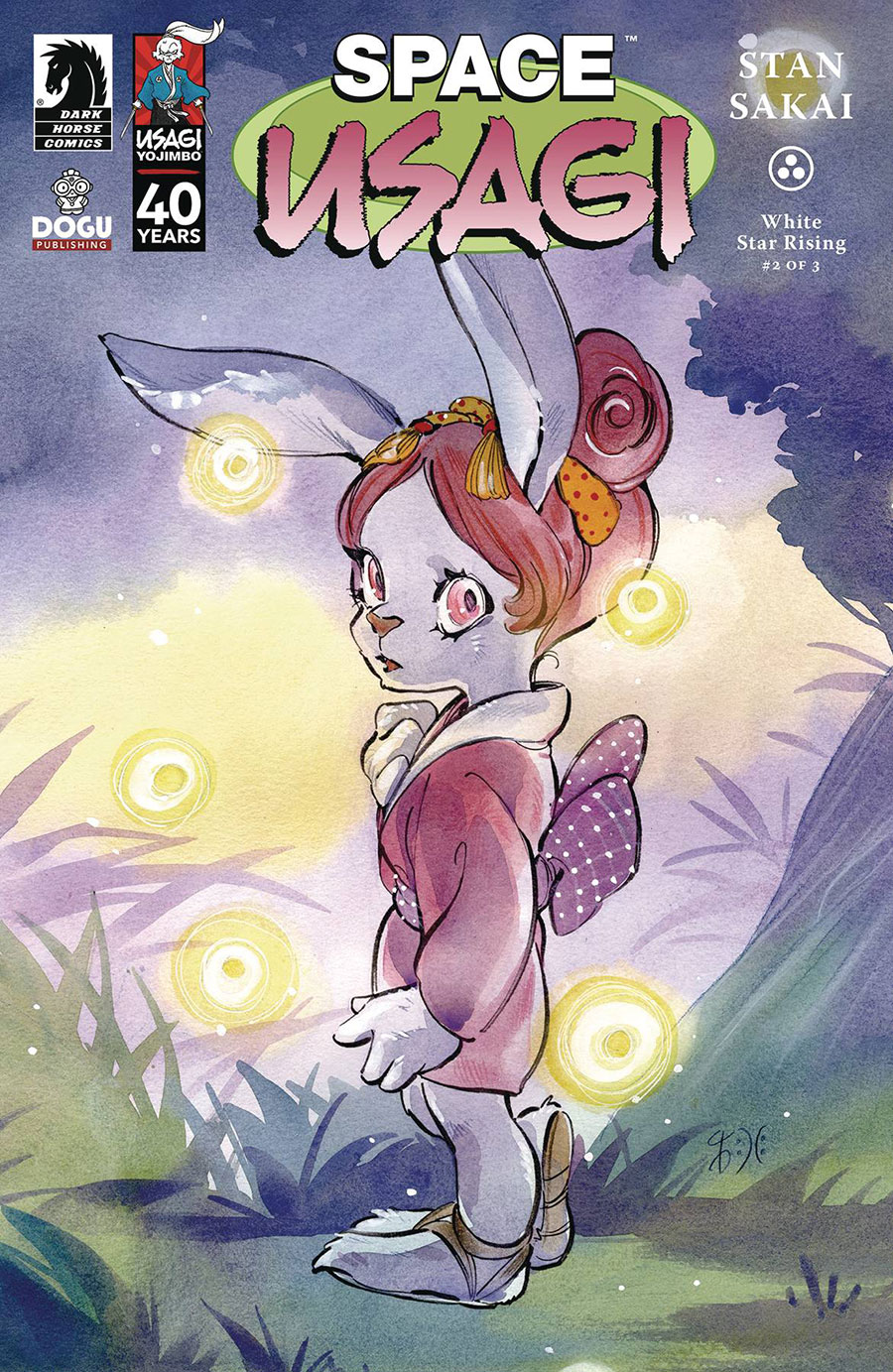 Space Usagi White Star Rising #2 Cover B Incentive Peach Momoko Variant Cover