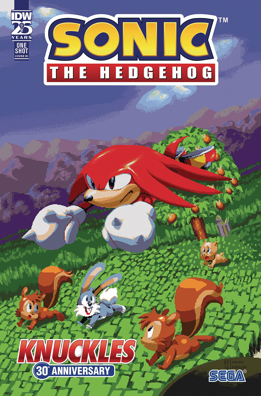 Sonic The Hedgehog Knuckles 30th Anniversary Special #1 (One Shot) Cover C Incentive Mauro Fonseca Variant Cover