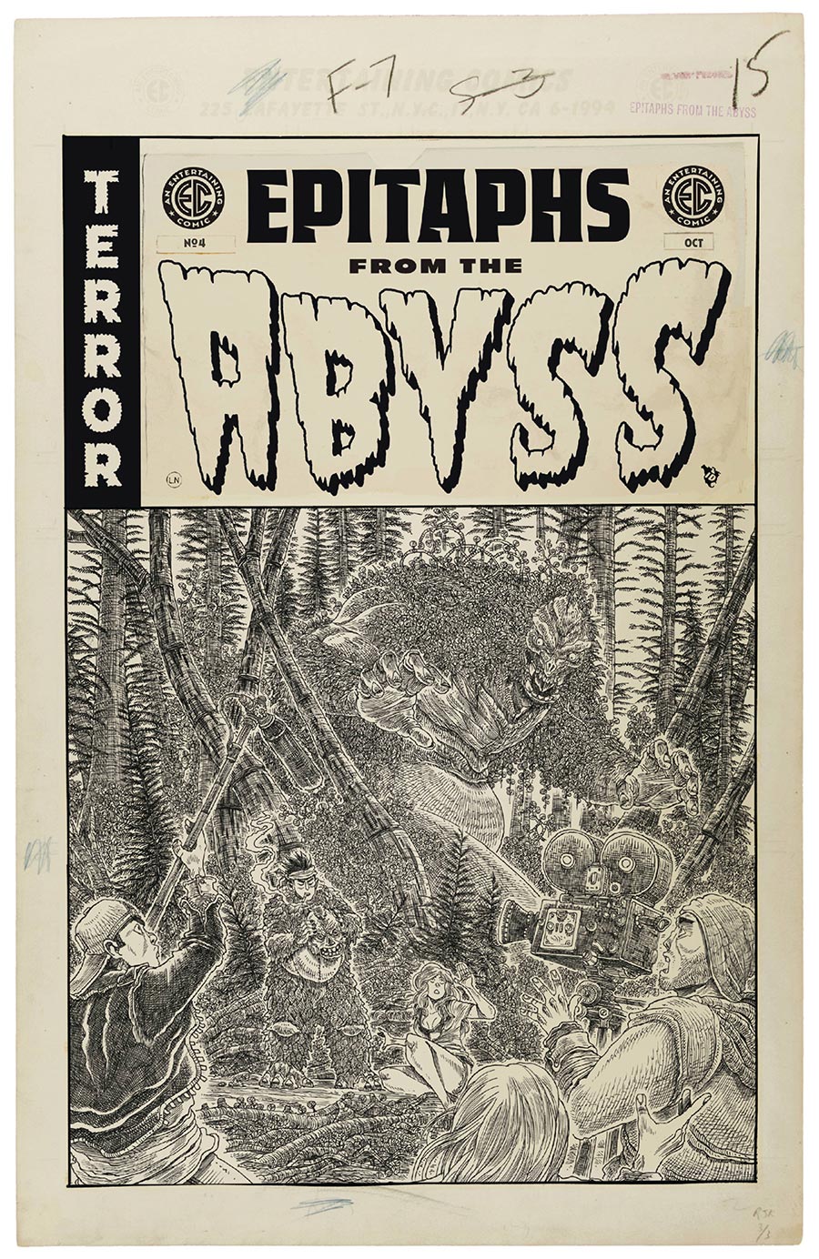 Epitaphs From The Abyss #4 Cover D Incentive James Stokoe Black & White Artist Edition Cover (EC Comics)