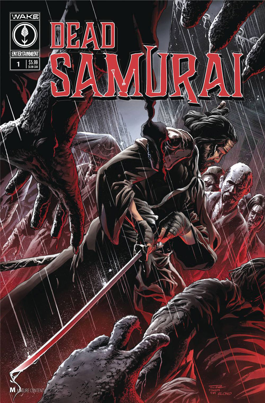 Dead Samurai #1 Cover B Incentive Tony Parker Variant Cover