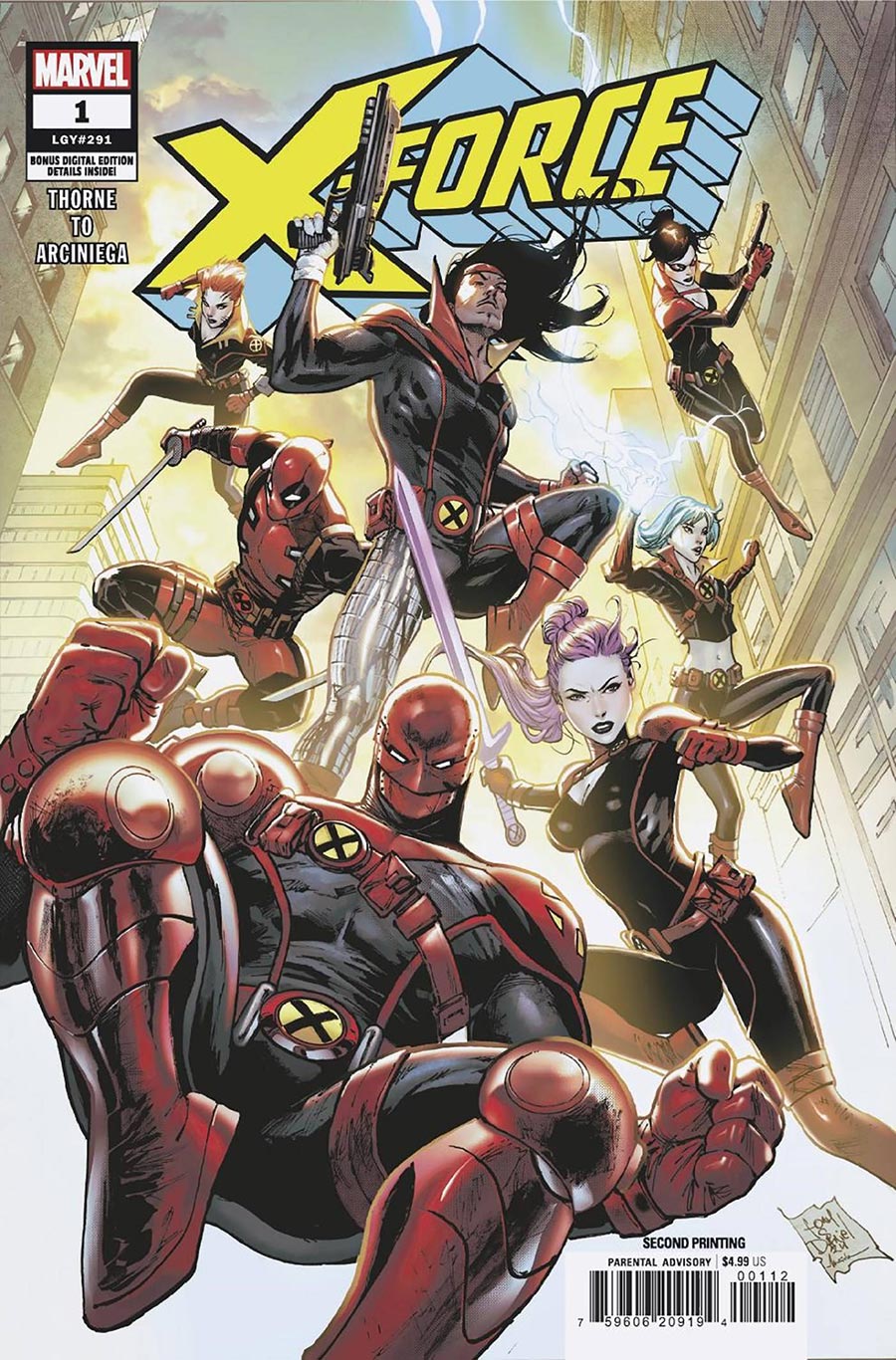 X-Force Vol 7 #1 Cover J 2nd Ptg Tony Daniel Variant Cover