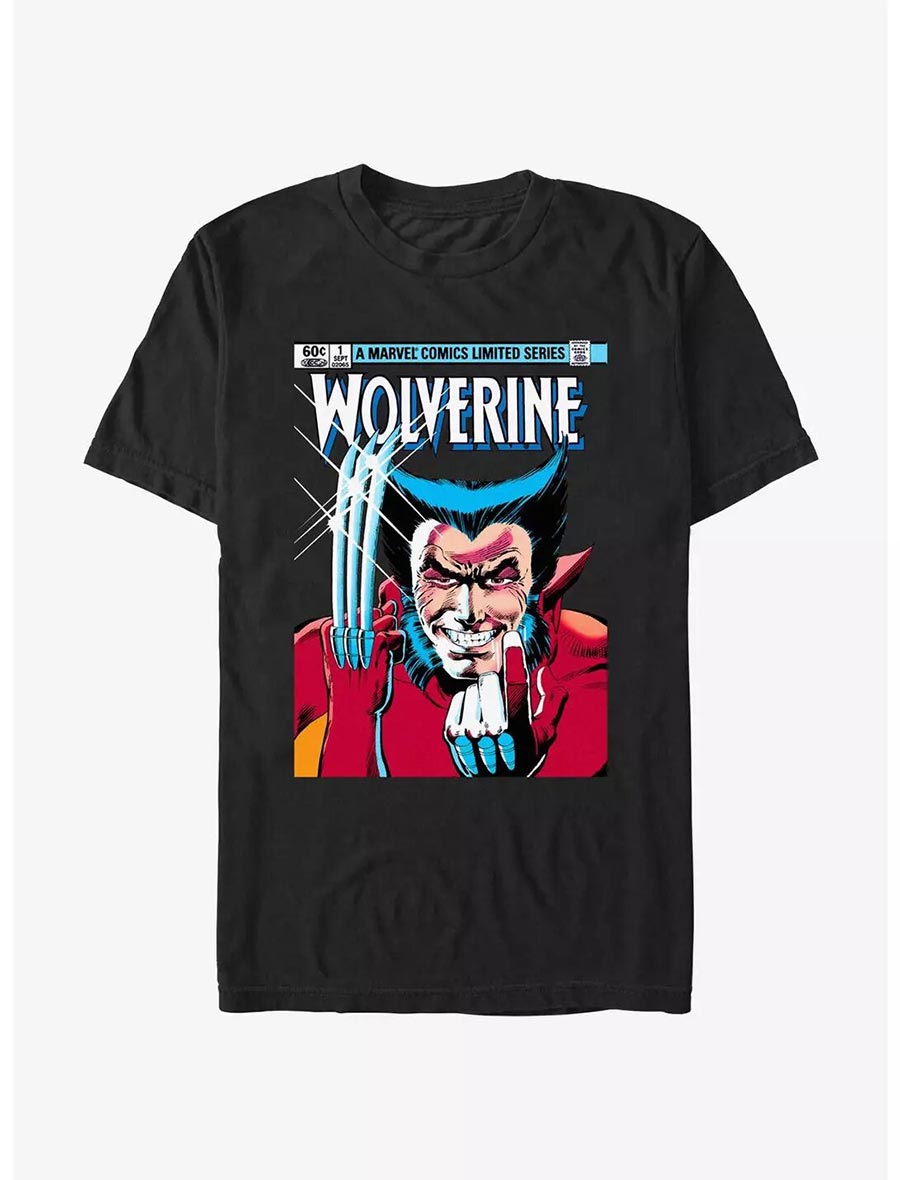 Marvel Wolverine 1st Issue Black Mens T-Shirt Large