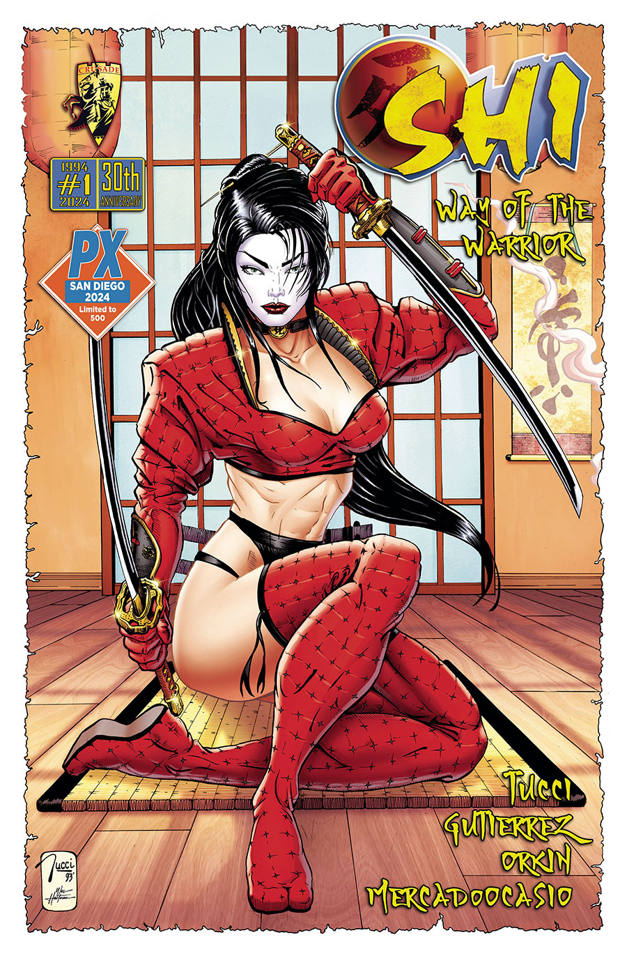 Shi The Way Of The Warrior #1 Cover H SDCC 2024 Previews Exclusive 30th Anniversary Color Edition