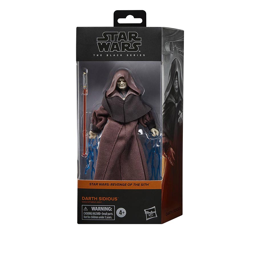 Star Wars Black Series Star Wars Revenge Of The Sith Darth Sidious 6-Inch Action Figure