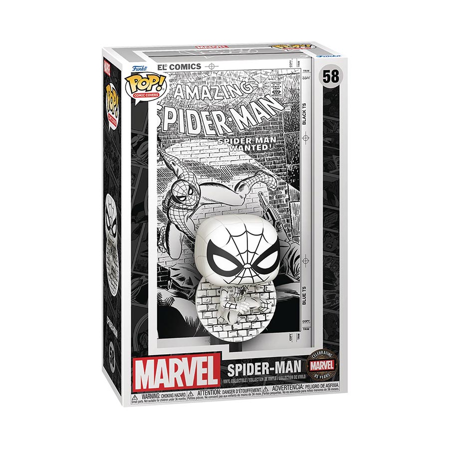 POP Comic Cover Marvels 85th Anniversary Spider-Man #70 Spider-Man Vinyl Bobble Head