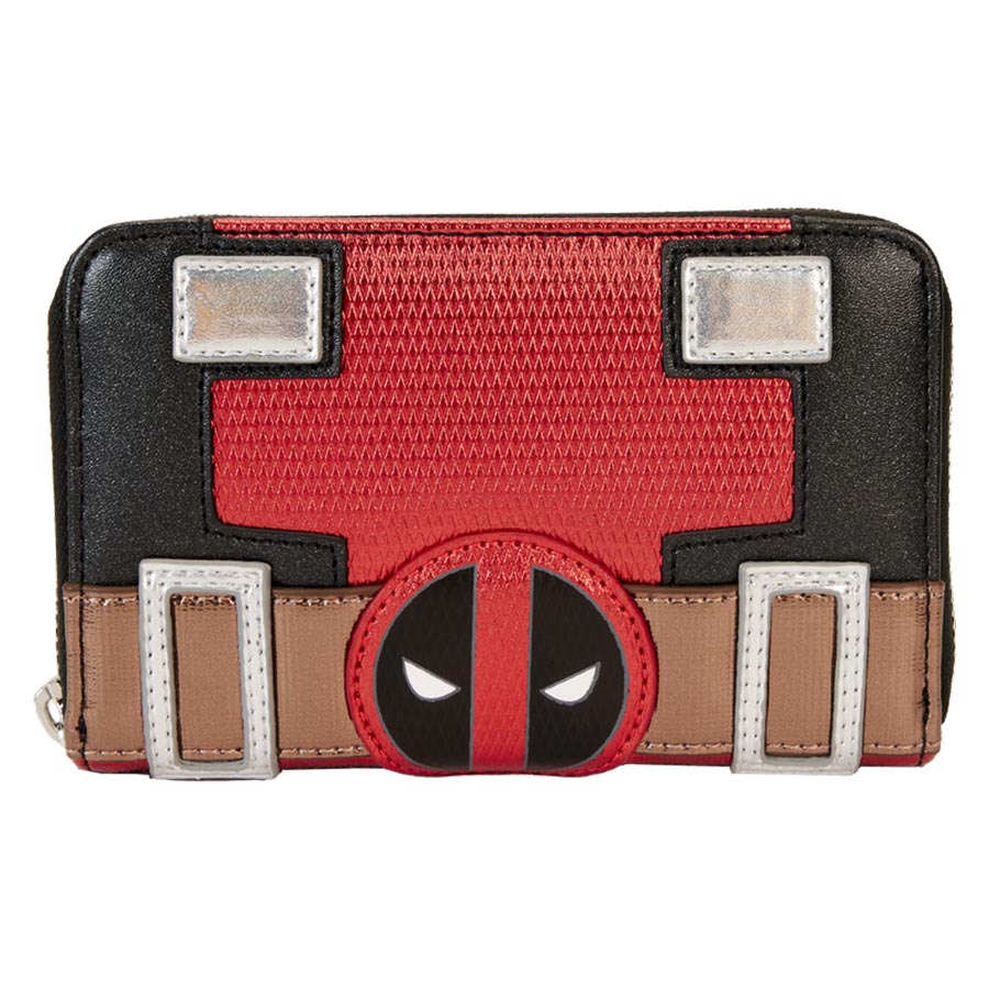 Funko Loungefly Metallic Deadpool Cosplay Zip Around Wallet