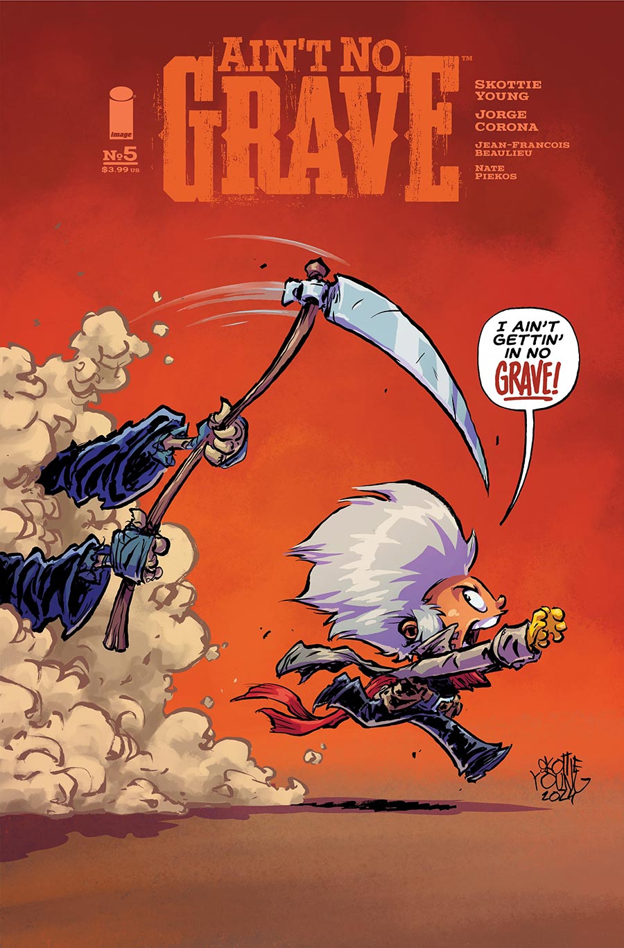 Aint No Grave #5 Cover B Incentive Skottie Young Variant Cover