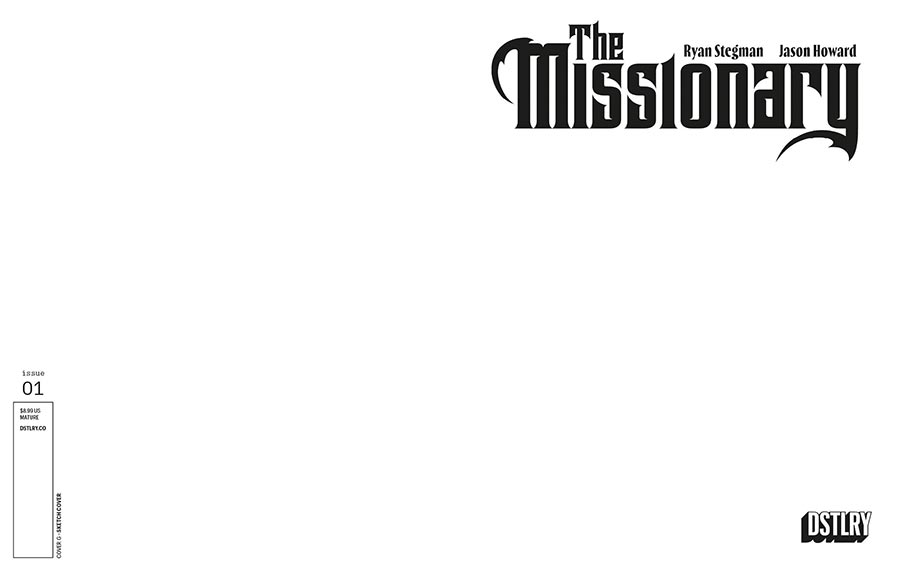 Missionary #1 Cover G Variant Blank Wraparound Cover