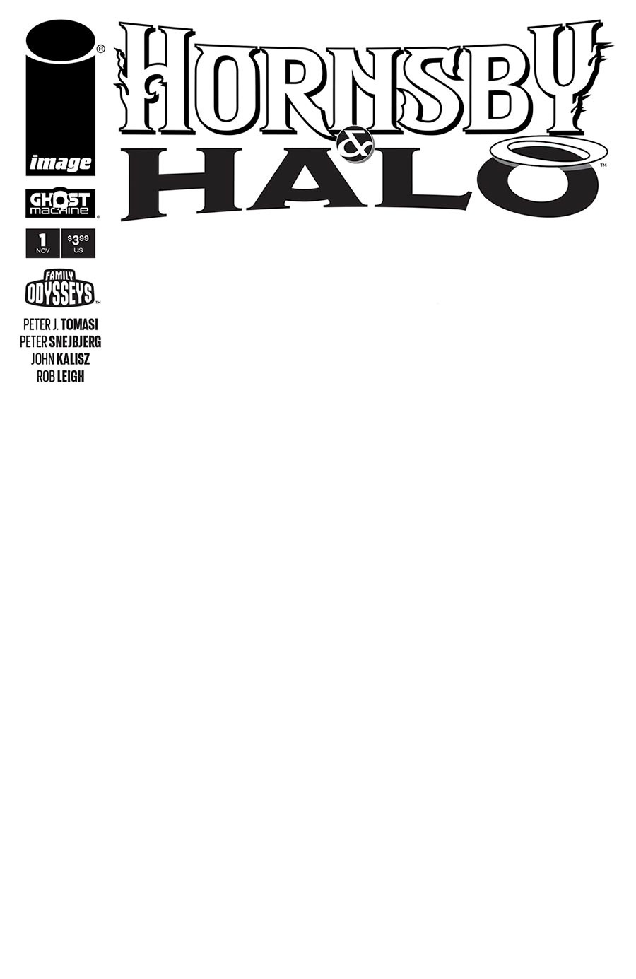 Hornsby & Halo #1 Cover F Variant Blank Cover