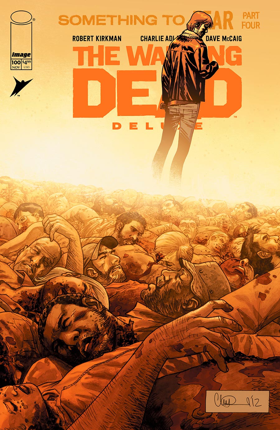 Walking Dead Deluxe #100 Cover F Variant Charlie Adlard & Dave McCaig Wraparound Cover