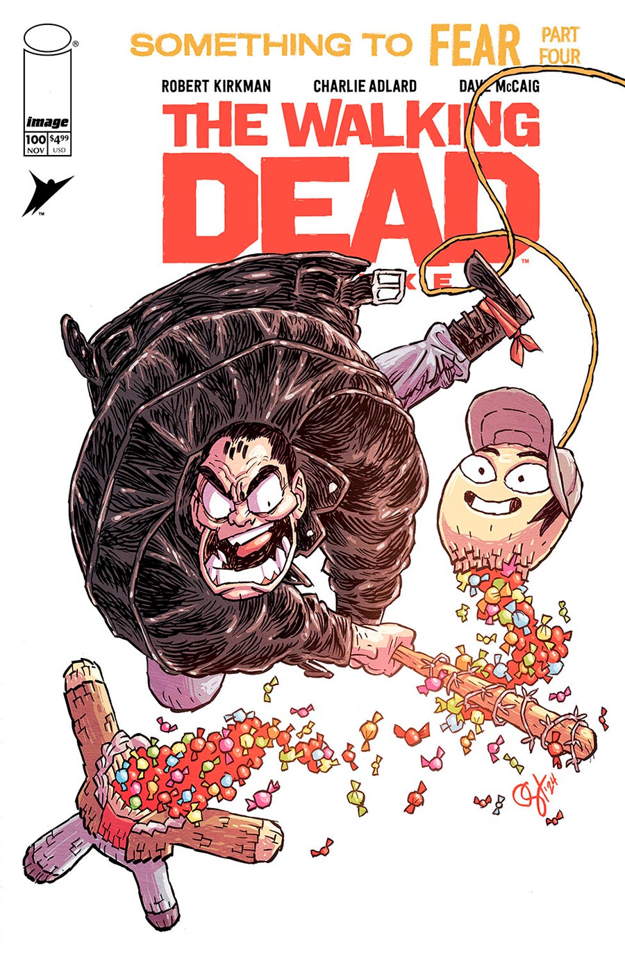 Walking Dead Deluxe #100 Cover I Variant Derek Hunter Cover