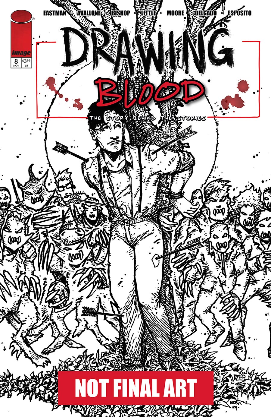 Drawing Blood #8 Cover A Regular Kevin Eastman Cover