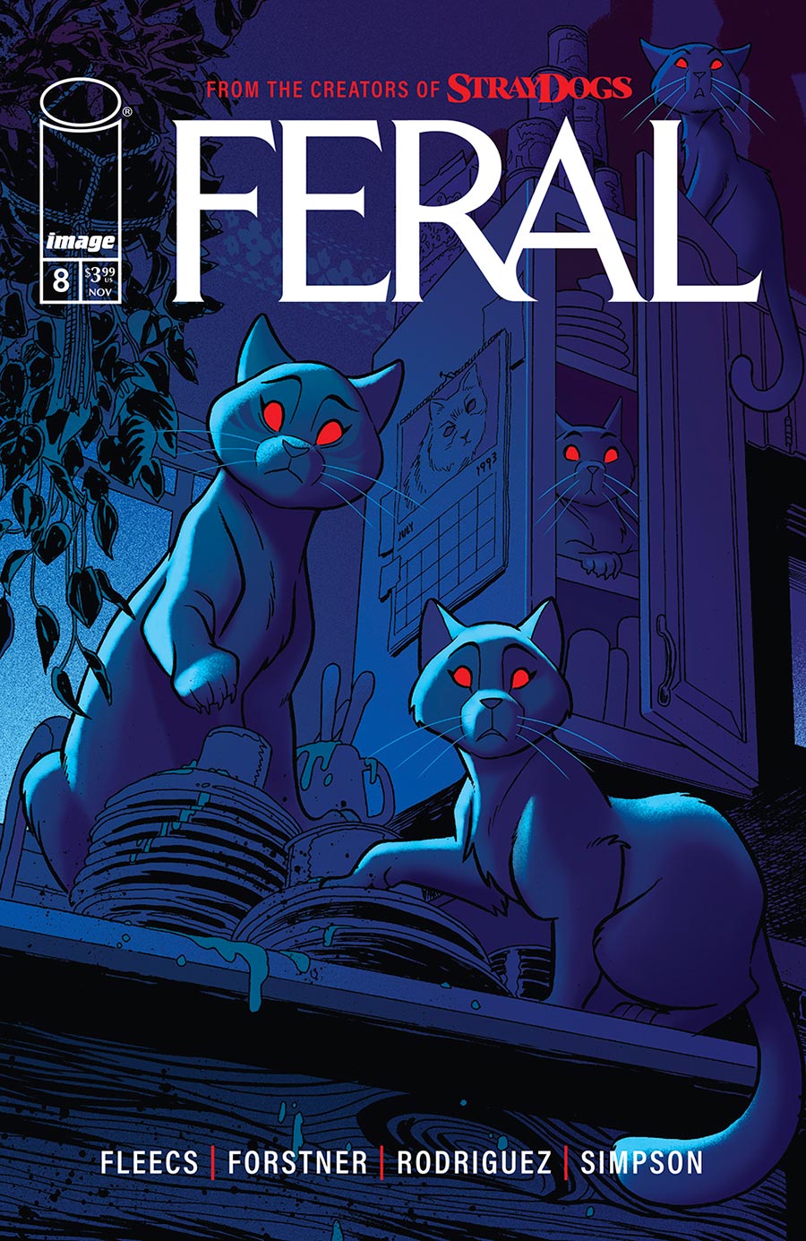 Feral #8 Cover A Regular Trish Forstner & Tony Fleecs Cover