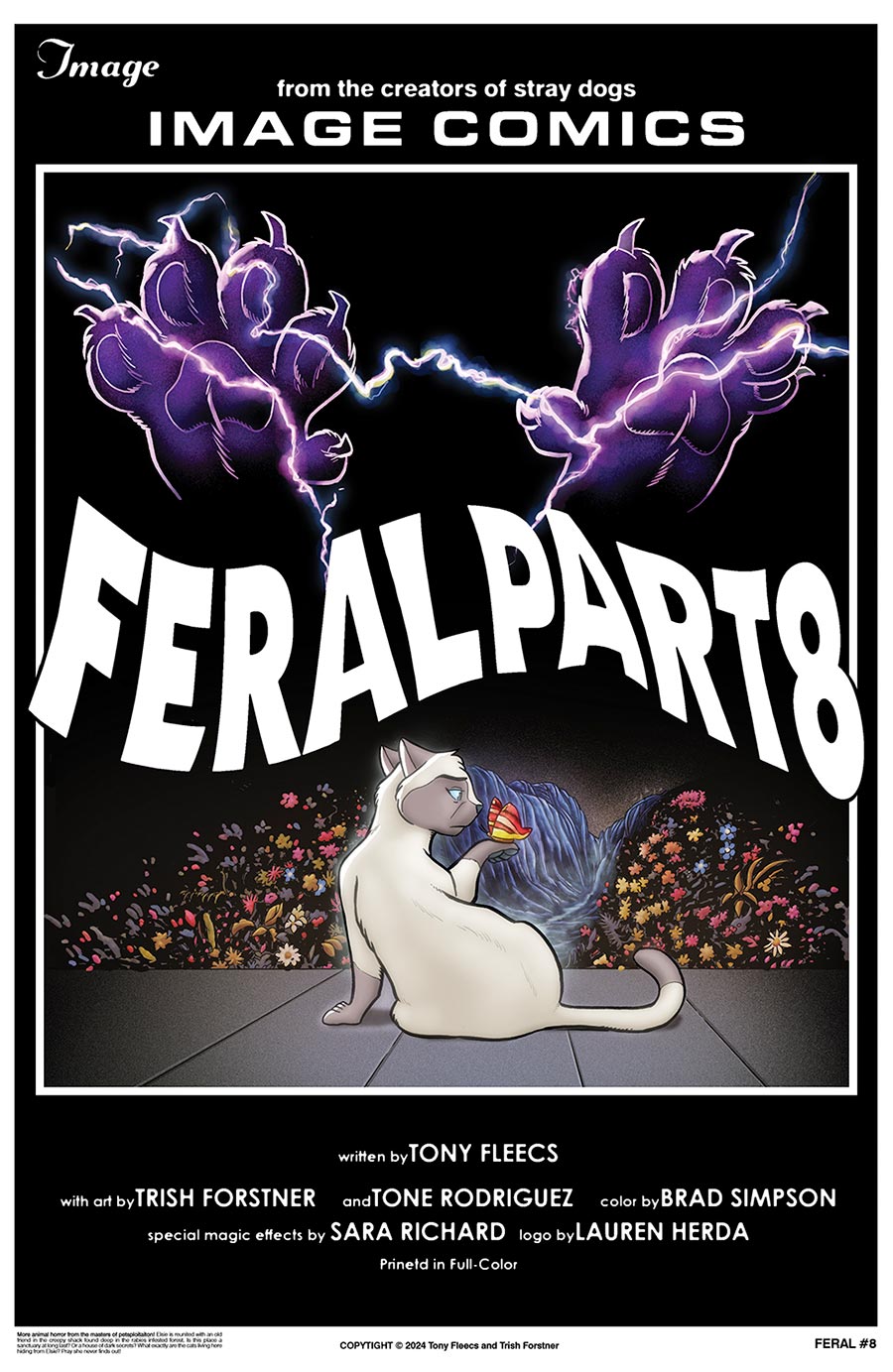 Feral #8 Cover B Variant Trish Forstner Tony Fleecs & Allen Passalaqua Homage Cover