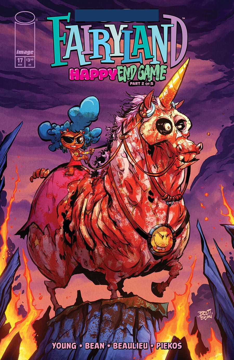 I Hate Fairyland Vol 2 #17 Cover B Variant Brett Bean F**k (Uncensored) Fairyland Cover