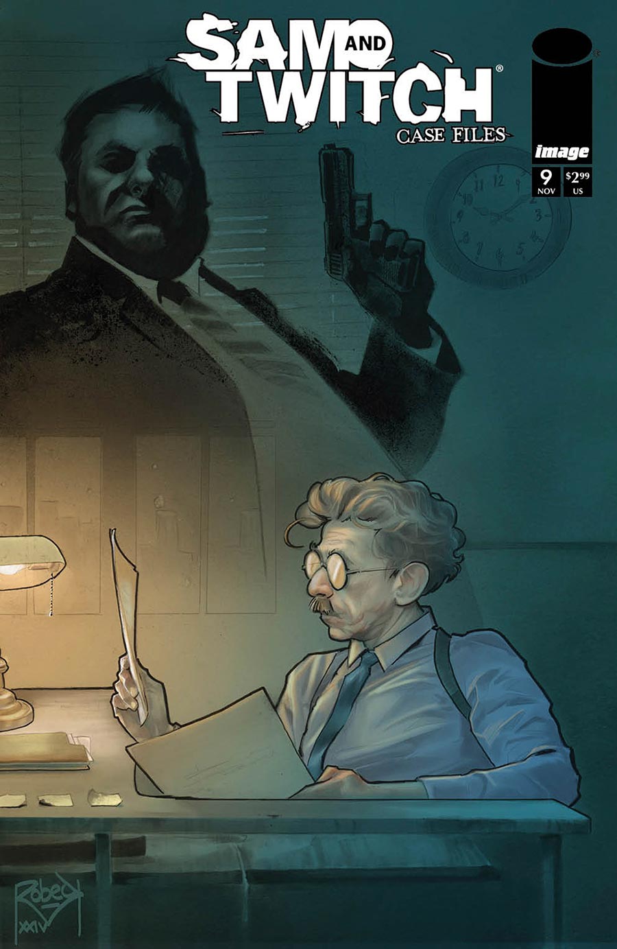 Sam And Twitch Case Files #9 Cover B Variant Thaddeus Robeck Connecting Twitch Cover