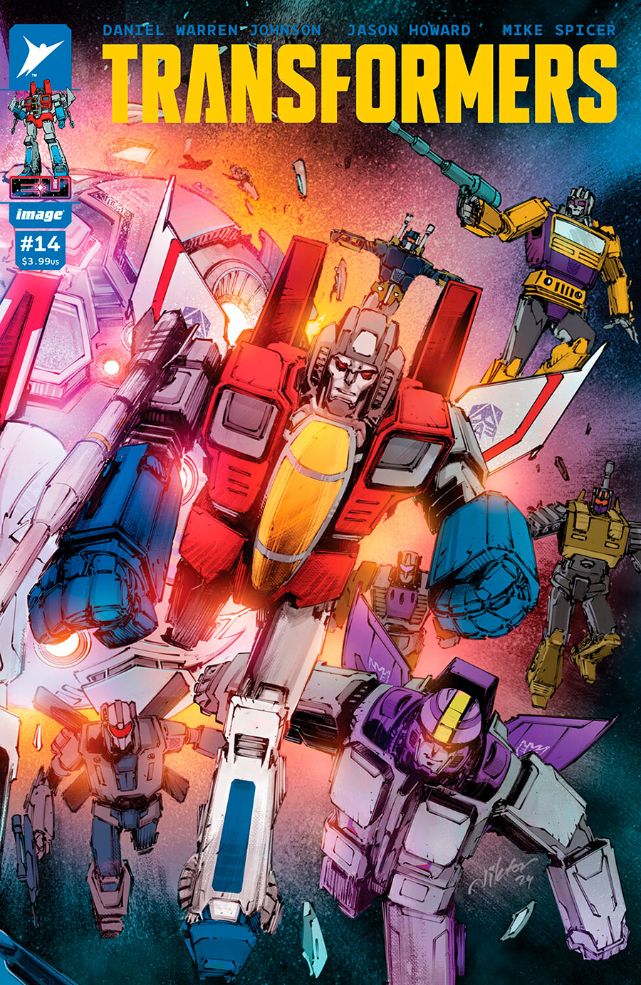 Transformers Vol 5 #14 Cover C Incentive Viktor Bogdanovic Connecting Variant Cover