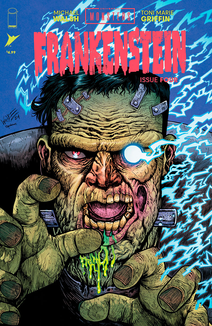 Universal Monsters Frankenstein #4 Cover F Incentive Maria Wolf & Mike Spicer Variant Cover