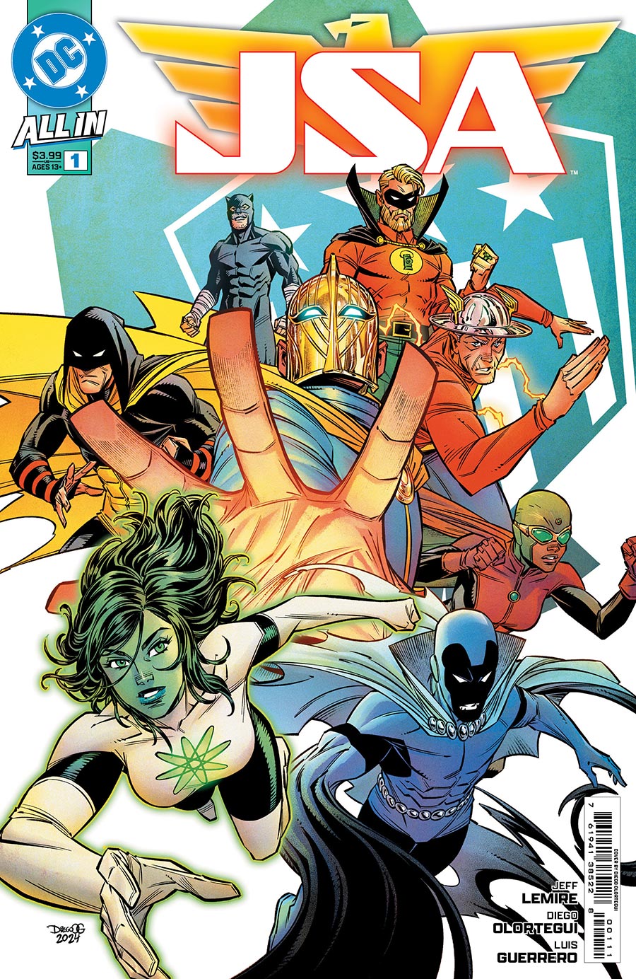 JSA Vol 2 #1 Cover A Regular Diego Olortegui Cover (DC All In)