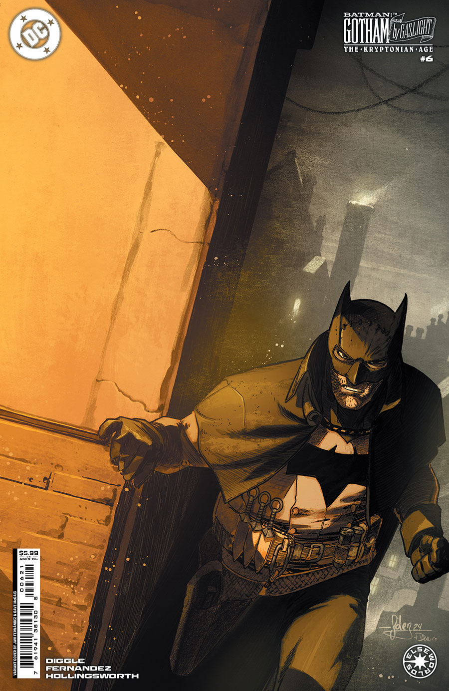 Batman Gotham By Gaslight The Kryptonian Age #6 Cover B Variant Javier Fernandez Card Stock Cover