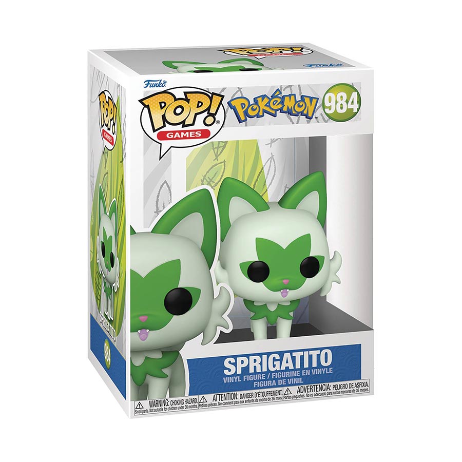 POP Games Pokemon Sprigatito Vinyl Figure