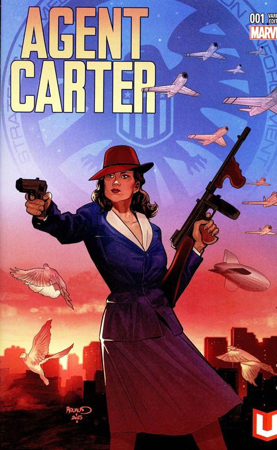 Agent Carter S.H.I.E.L.D. 50th Anniversary #1 Cover D Paul Renaud Marvel Unlimited Variant Cover